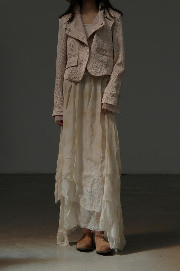 Aleksandr Manamis silk pleated short coat 1201380